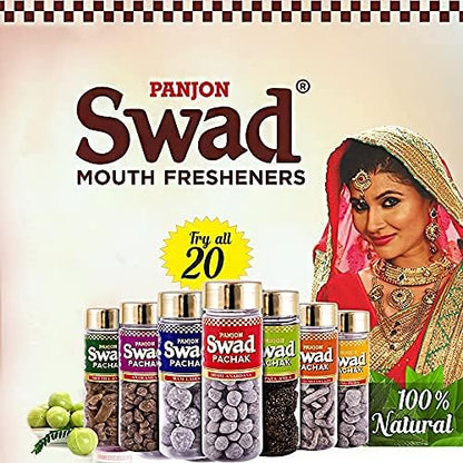Swad MAHA SAVER PACK- Swad 25 Candy Pouchwith 3 premium bottles of Swad Pachak - ANARDANA, JEERA GOLI & KHATTA MEETHA KHAJOOR (Pack of 3) - style: Saver Pack