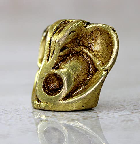 eSplanade Brass Ganesha Idol - 1.2 inches (Small Size) | Home Decor | Ganesh Ganesha | Bal Ganesh | Ganpati Ganapati Murti Statue (Modern) - style: Modern