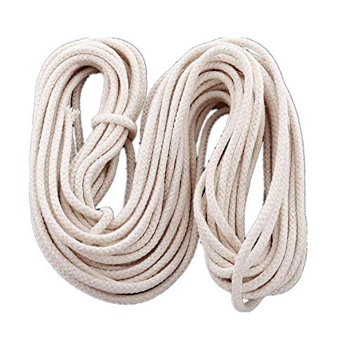 50 Feet Roll 1/4" Round Cotton Wicks Burner Replacement Kerosene for Oil Lamp Lampberger Lamp Dietz Oil Lantern
