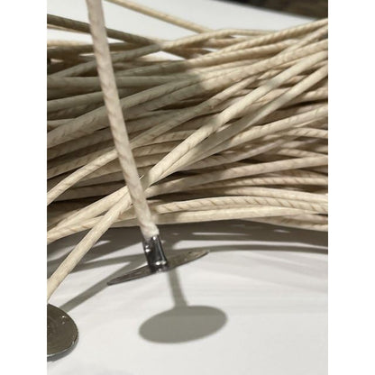 100 Pack | Jess Mae® CD 4 Candle Wicks | 6 Inch | Pre-Tabbed & Pre-Waxed Cotton Candle Wicks | Candle Wicks for Candle Making | Container & Jar Candles - size: CD - 4