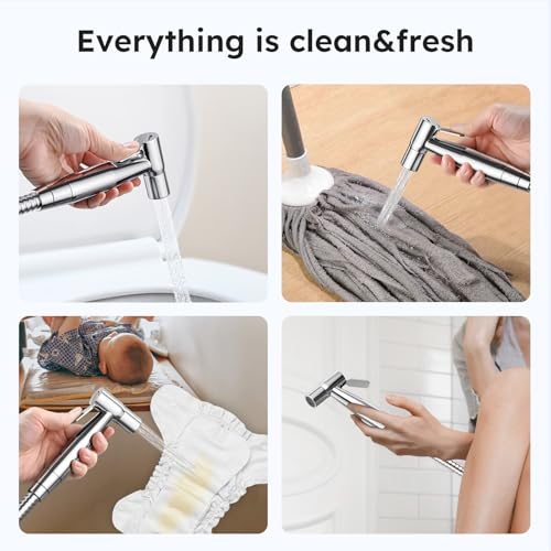 Arofa Handheld Bidet Sprayer, Bidet Attachment for Toilet, Chrome - color: Chrome, size: 1 Pack