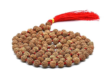 Amazing Gemstone 108 Beads Handmade Mala (Knotted, Rudraksha) - color: Rudraksha, style: Knotted