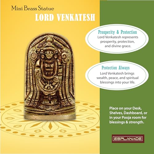 eSplanade Brass Lord Hanuman Idol Car Dashboard God Idol - 2.5" Inches Lord Balaji Murti for Desk Decor, Bajrangbali Statue, Hanuman Murti | Antique Decor Item | 100% Pure Brass, House Warming Gift - style: Bajrangbali