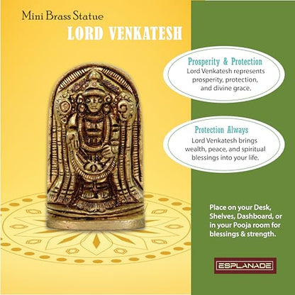 eSplanade Brass Lord Hanuman Idol Car Dashboard God Idol - 2.5" Inches Lord Balaji Murti for Desk Decor, Bajrangbali Statue, Hanuman Murti | Antique Decor Item | 100% Pure Brass, House Warming Gift - style: Bajrangbali