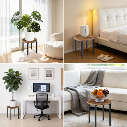 Amaoot 3-Pack Plant Stands Indoor,Large Plant Stool Flower Display Shelf