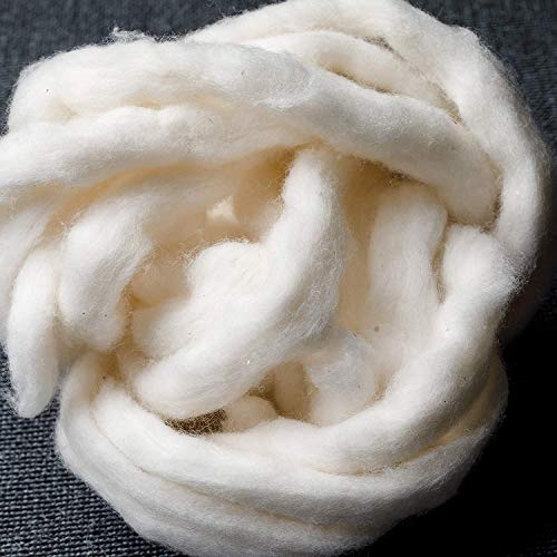 Japanese Organic Cotton Sliver 13 Feets 100% Organic Unbleached [Made in Japan] (4 Packs) - size: 13 feet (Pack of 4)