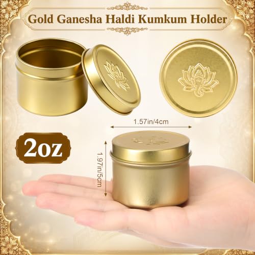 Shimeyao 60 Pcs Indian Return Gifts for Pooja Ganesha Haldi Kumkum Holders