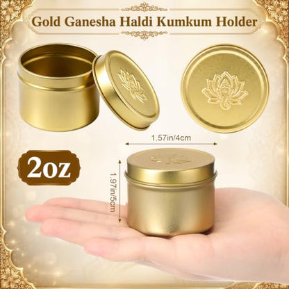 Shimeyao 60 Pcs Indian Return Gifts for Pooja Ganesha Haldi Kumkum Holders