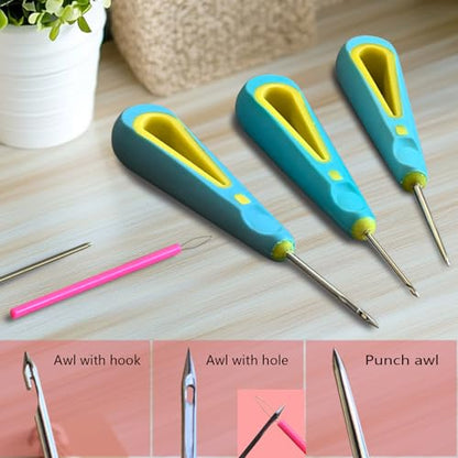 Candle Making Kit for Adults Beginners with Storage Bag, Candle Making Supplies Used for Punching and Inserting Candle Mold Wicks, Candle Making Tools Including Punching Needle with Hook and Large Eye - color: Black, style: 21 PCS