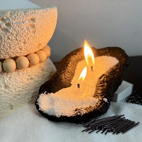Pearled Candle Wick 2.2 Inch Black Cotton Wicks 300-Pack Premium Metal-Free & Lead-Free Candle Wicks for Candle Making - color: Black-2.2 Inch-300pcs