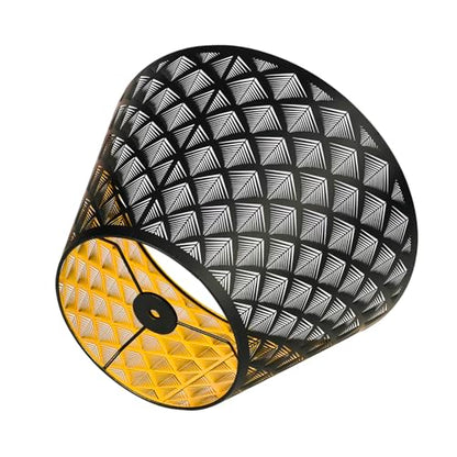 Small Lamp Shades Metal Lamp Shades With Etched Hollow Arrow Pattern - color: Black Arrow