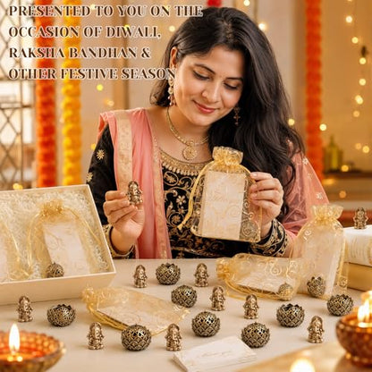 AceOrbit 30 Pack Diwali Party Favors Set, Lotus Incense Ganesha, Vintage - style: Vintage