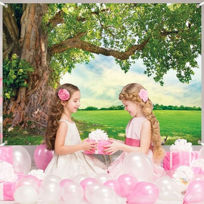 Spring Huge Tree Backdrop 12x10 FT for Photoshoot Spring Nature Photo Backdrops Tree Scenery Picnic Background Outdoor Travel Event Decorations Wedding Party Banner Photo Booth Props - size: 12x10 FT