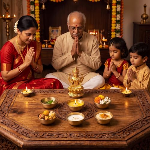 Set of 6 2.4 Inch Pure Brass Bowls for Pooja Indian Return Gift