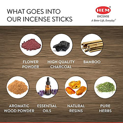 HEM Midnight Bloom Natural Masala Relaxing Incense Sticks - 12 Packets (15g Each) - size: Midnight Bloom