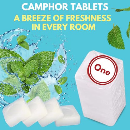 Arymar Refined Camphor 100% Pure Made in India (6 Blocks) - size: 6 Blocks