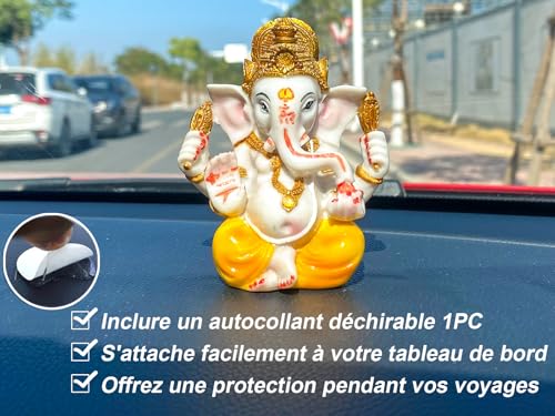 BangBangDa Ganesha for Car Dashboard Decor Idol, 3.5" H