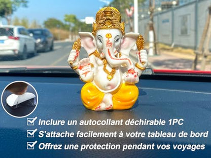 BangBangDa Ganesha for Car Dashboard Decor Idol, 3.5" H
