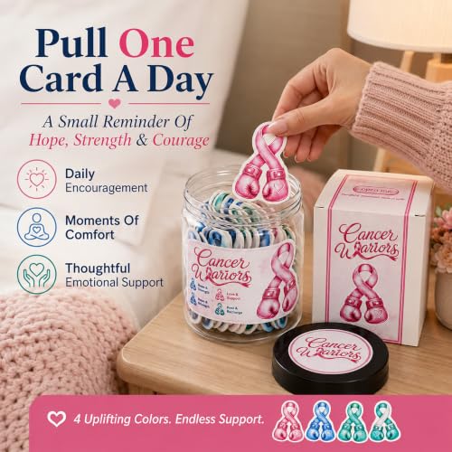 Daily Affirmation Jar for Cancer Warrior, Gifts for Cancer Warrior - style: Cancer Warrior Daily Affirmation