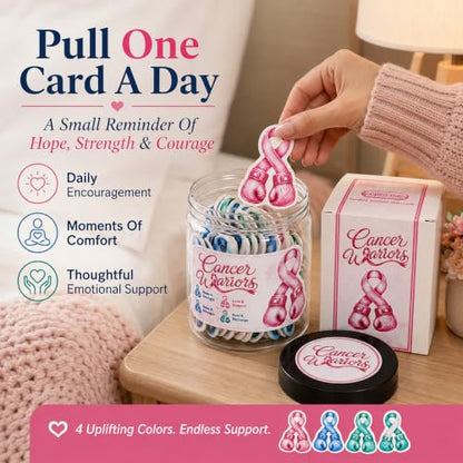 Daily Affirmation Jar for Cancer Warrior, Gifts for Cancer Warrior - style: Cancer Warrior Daily Affirmation