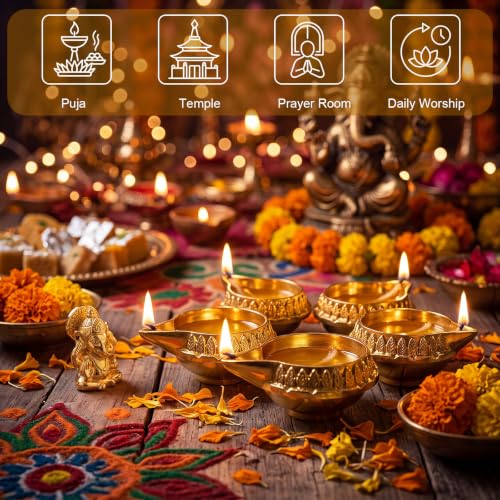 Conelist 20 Sets Indian Pooja Return Gift for Guest with Kuber Diya, Grain - style: Grain