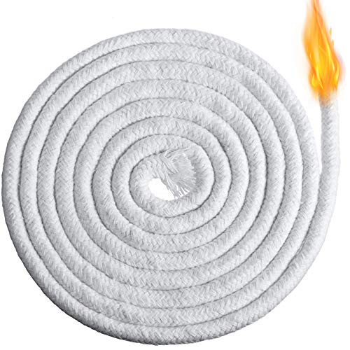 BBTO 6.56 Feet Cotton Oil Lamp Wicks Braided Round Wick,8 mm/ 0.3 Inch - size: 8 mm/ 0.3 Inch