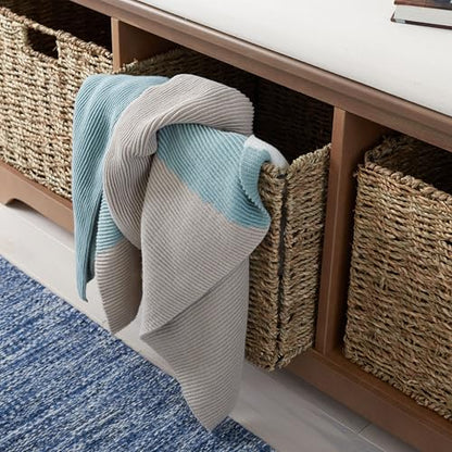 SAFAVIEH Furniture - Lonan Storage Bench - Sepia - Solid Wood - Farmhouse Lift-Top Design - Ideal for Entryway, Living Room, Hallway, 18" Seat Height (AMH5733B) - color: Sepia