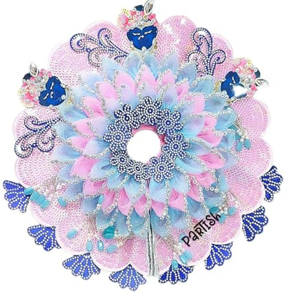 Laddu Gopal Heavy Poshak with Pagdi, Patka and Choli (R, Size 3) - size: Size 3