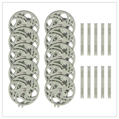 BOOWAN NICOLE Universal Wick Centering Setter Tool for Candle Making - Center & Set Wicks in 1 Second, Wick Holder for Most Candle Jar & Refill Sizes (Pro A0399*10) - size: Pro A0399*10