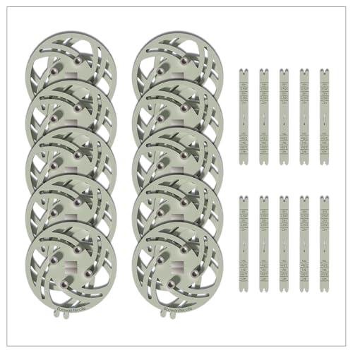 BOOWAN NICOLE Universal Wick Centering Setter Tool for Candle Making - Center & Set Wicks in 1 Second, Wick Holder for Most Candle Jar & Refill Sizes (Pro A0399*10) - size: Pro A0399*10