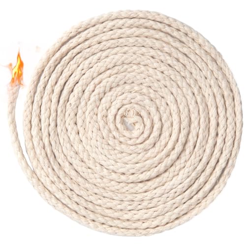 32.8 Ft Cotton Wicks for Oil Lamps, 1/8 in