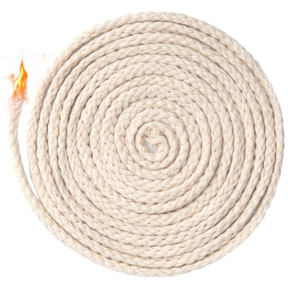 32.8 Ft Cotton Wicks for Oil Lamps, 1/8 in