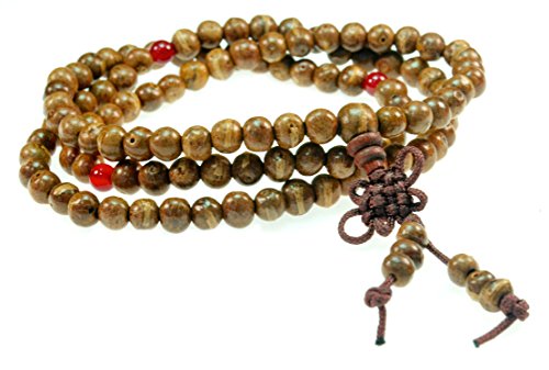 Luos 108 Lotus Seed Buddha Prayer Mala Necklace - J089
