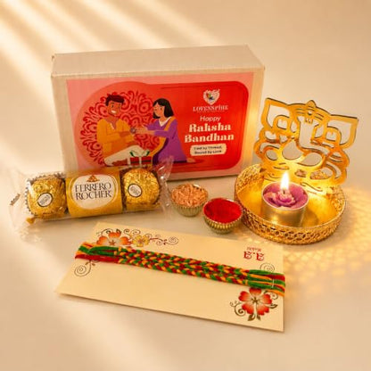 LOVENSPIRE Raksha Bandhan Gift Hamper for Brother – Indian Rakhi Festival Gift Set for Bhai - color: Hamper 3