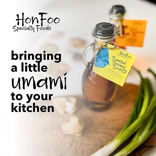 HonFoo Toasted Sesame Oil, 8.45 Fl Oz Glass Decorative Bottle, It’s Toasted
