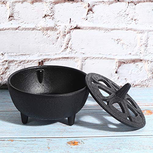 Cast Iron Incense Burner Holder, Lotus Shaped Aromatherapy Burner Incense Burners Towers Incense Burner Bowl Holder for Home Decoration Bathroom Bedroom Cone Incense or Wax Melts