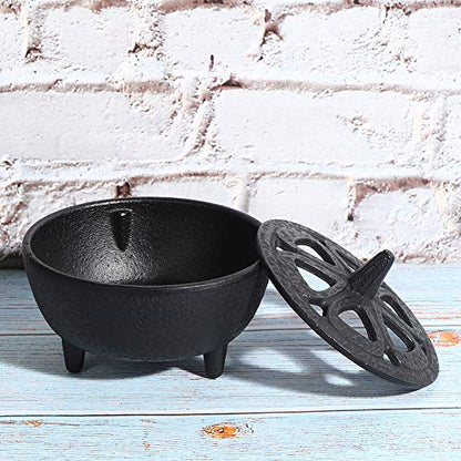 Cast Iron Incense Burner Holder, Lotus Shaped Aromatherapy Burner Incense Burners Towers Incense Burner Bowl Holder for Home Decoration Bathroom Bedroom Cone Incense or Wax Melts