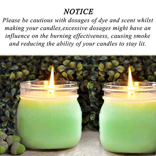 EricX Light 100 Piece Natural Candle Wick, Low Smoke 6" Pre-Waxed & 100% Natural Cotton Core,For Candle Making,Candle DIY