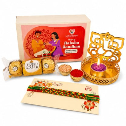 LOVENSPIRE Raksha Bandhan Gift Hamper for Brother – Indian Rakhi Festival Gift Set for Bhai - color: Hamper 3