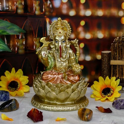 Lord Ganesha Idol Statue Ganpati Murti Home Mandir Altar Pooja Item