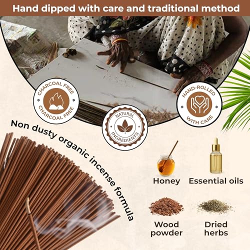Cinnamon & Vanilla - Combo Pack of Incense Sticks - 100 Insence-Sticks of Each Scent - Total 200 Inscents - Inciensos Aromaticos para La Casa - Made with Natural Non Toxic Ingredients - color: Cinnamon & Vanilla