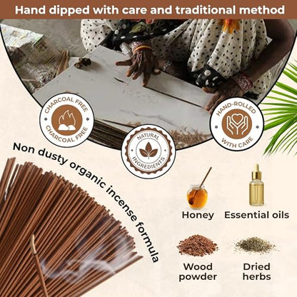 Cinnamon & Vanilla - Combo Pack of Incense Sticks - 100 Insence-Sticks of Each Scent - Total 200 Inscents - Inciensos Aromaticos para La Casa - Made with Natural Non Toxic Ingredients - color: Cinnamon & Vanilla