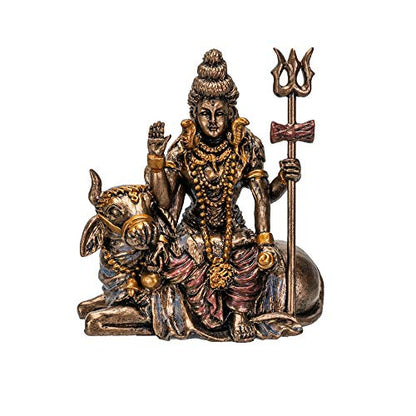 Pacific Giftware Hindu God Lord Shiva Miniature Statue Resin Figurine - color: Lord Shiva