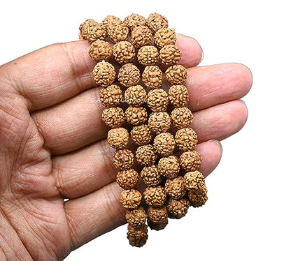 Amazing Gemstone 108 Beads Handmade Mala (Plain, Rudraksha) - color: Rudraksha, style: Plain