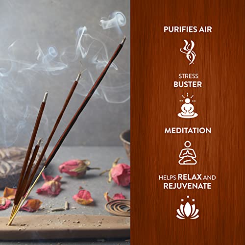HEM Premium Mantra Masala Incense Sticks | Natural Oil Fragrance for Positivity & Natural Air Purifier | Aromatherapy Incense for Anxiety, Stress Buster | Gift Set - Pack of 12 (15 GMS Each) - size: Standard