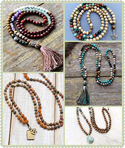 200pcs 10mm Natural Sandalwood Round Mala Beads for Jewelry Making - color: African Sandalwood (200 pcs), size: 10mm Diameter