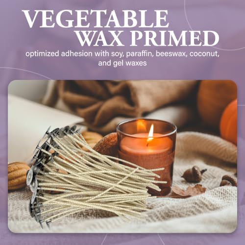 HTP 1312 6 Inch Candle Wicks, 50 Count Pre-Waxed Pre-Tabbed - size: 50 HTP - 1312