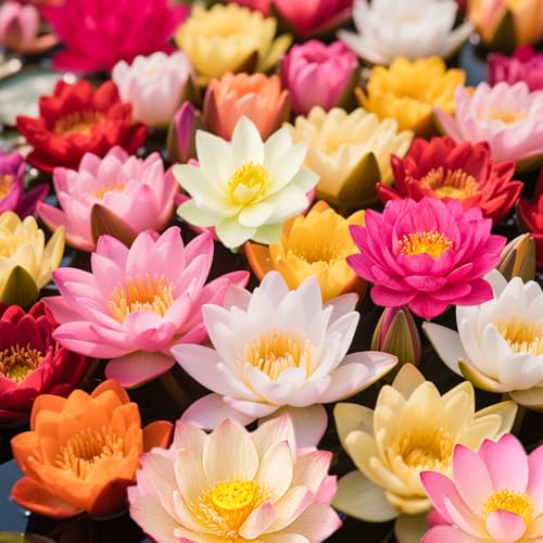 300pcs Lotus Seeds, 15 Unique Bonsai Bowl Varieties for Ponds & Gardens