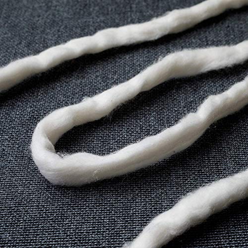 Japanese Organic Cotton Sliver 13 Feets 100% Organic Unbleached [Made in Japan] (4 Packs) - size: 13 feet (Pack of 4)