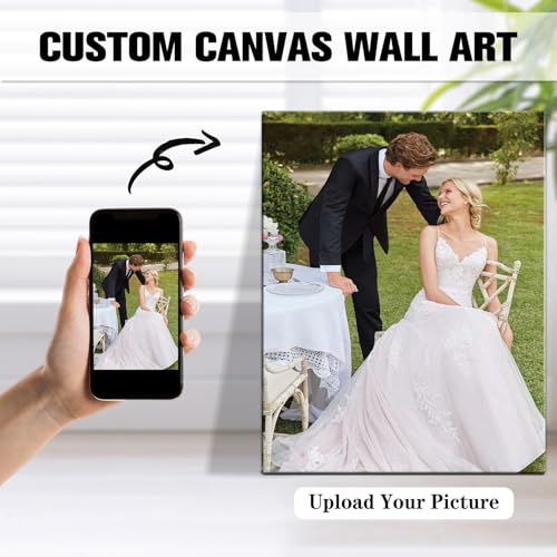 karani Custom Canvas Prints with Your Photos, Personalized Wall Art for Home Decor, Unique Personalized Gifts for Wedding, Birthday, Family & Friends, Ready to Hang Canvas Prints 9x11 - size: 9"L x 11"W